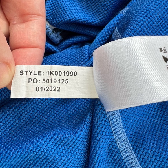 VINEYARD VINES x Jim Nantz Golf Clubs Print 1/4 Zip Performance Pullover, Blue,M - Picture 8 of 9